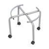 Carrello con ruote per bidone olio piedistallo in metallo verniciato Made in Italy