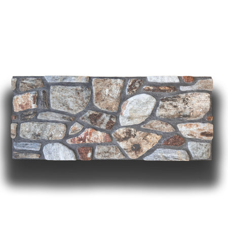 CAPPOTTO esterno - interno isolante in STYROFOAM 3D spess. 3cm (120x50cm) con resine e malta Pietra ossidata