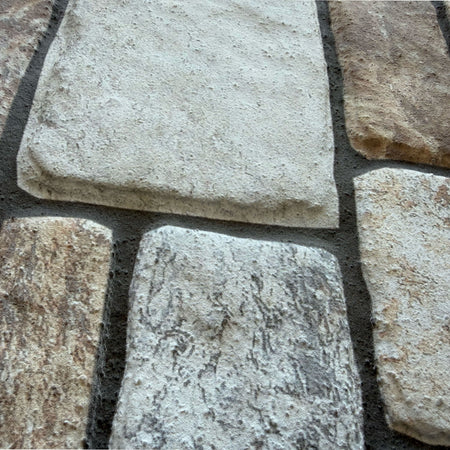 CAPPOTTO esterno - interno isolante in STYROFOAM 3D spess.2cm (100x50cm) con resine e malta Pietre levigate
