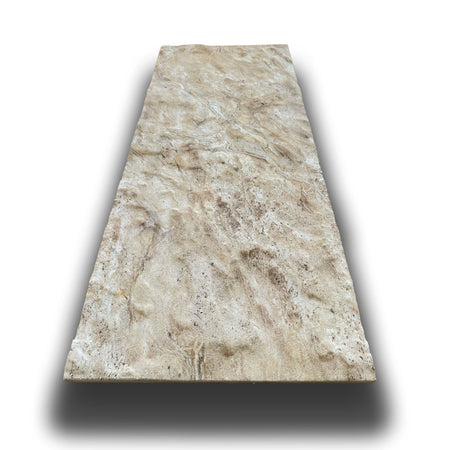 CAPPOTTO esterno - interno  isolante in STYROFOAM 3D da 2cm con sabbiatura e malta 120x50cm SABBIA FOSSILE - Eternal Parquet