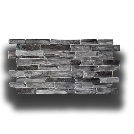 Pannelli 3D Rivestimento a parete in PVC effetto PIETRA LAVICA 96x48cm Realistici, isolanti, idrorepellenti.