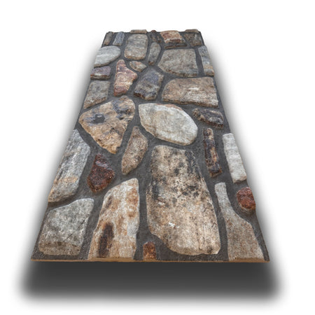 CAPPOTTO esterno - interno isolante in STYROFOAM 3D spess. 3cm (120x50cm) con resine e malta Pietra ossidata