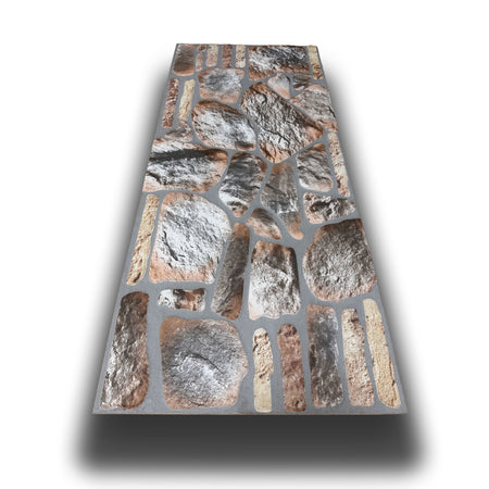 CAPPOTTO esterno - interno isolante in STYROFOAM 3D (120x50cm) con resine e malta Pietra Patinata