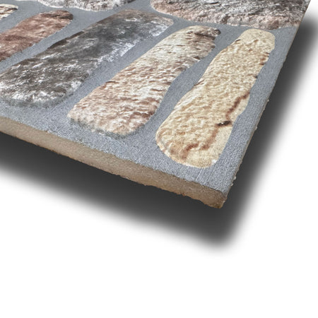 CAPPOTTO esterno - interno isolante in STYROFOAM 3D (120x50cm) con resine e malta Pietra Patinata