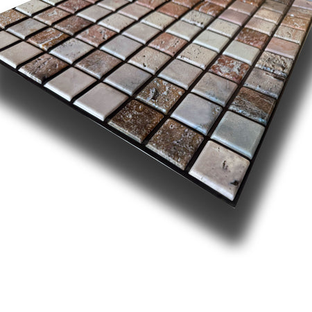 Pannelli 3D Rivestimento a parete in PVC effetto MOSAICO PIETRA 96x48cm Realistici, isolanti, idrorepellenti.