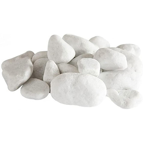 Pietre decorative per camino a bioetanolo sassolini Bianchi Biocamino 24 Pz