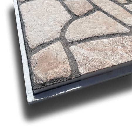 CAPPOTTO esterno - interno Pannello STYROFOAM e PIETRA NATURALE 120x50cm spess. 4cm "con incastri" - Eternal Parquet