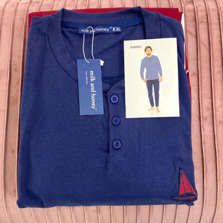 Pigiama Autunno/Inverno Uomo Milk And Honey Sail Boat Cotone