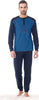 PIGIAMA DA UOMO RAGAZZO IN COTONE MAGLIA E PANTALONE A MANICHE LUNGHE BLU Moda/Uomo/Abbigliamento/Pigiami e abbigliamento da notte/Pigiami due pezzi Trade Shop italia - Napoli, Commerciovirtuoso.it