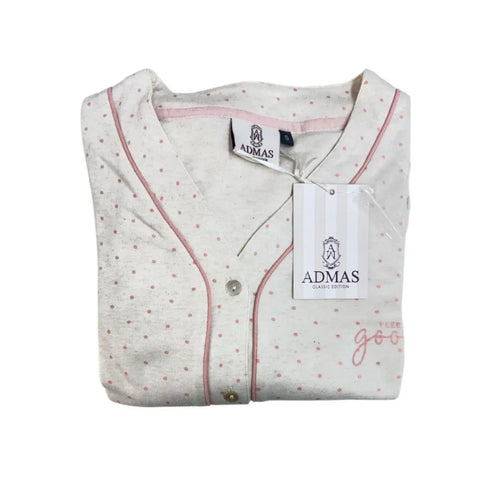 Pigiama Donna Admas Classic – Luxury Edizione Limitata – Camicia Aperta e Pantalone Lungo