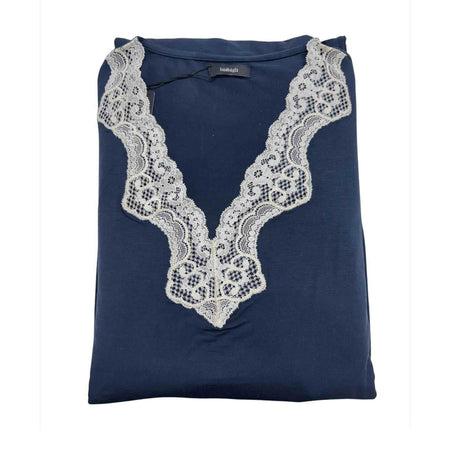 Pigiama Donna Autunno/Inverno Bisbigli BQ203626 – Scollo a V Manica e Pantalone Lungo