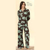 Pigiama Donna Autunno/Inverno Bisbigli BQ292124 – Interlock Stampato Manica e Pantalone Lungo