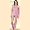 Pigiama Donna Autunno/Inverno Bisbigli BQ292144 – Interlock Stampato Aperto con Collo