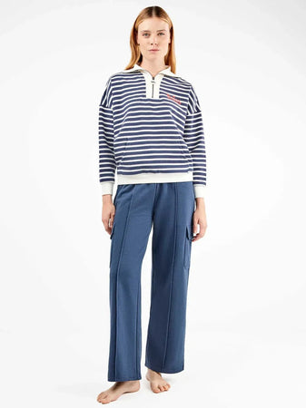 Pigiama Donna Autunno/Inverno Gisela 2/20364S – Pile Beatles con Zip e Pantaloni Cargo