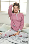 Pigiama Donna Lungo 100% Collo serafino Taschino Manica Lunga Punto Milano Blu e Rosa Farfalle Pigiama per Lei Invernale Made in Italy Pigiama Donna Cotone Rosa Blu L'Orchidea - Siderno, Commerciovirtuoso.it