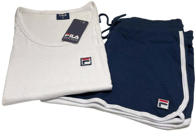 Pigiama donna mezza manica e pantalone corto 100% cotone - Fila 4163