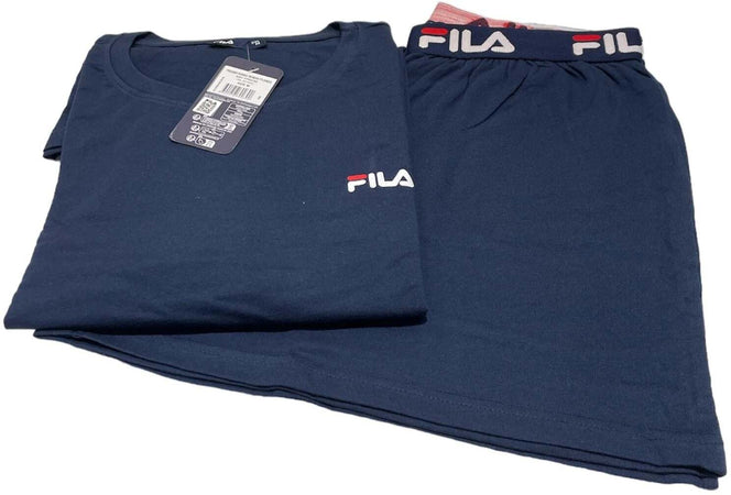 Pigiama donna mezza manica e pantalone corto 100% cotone - Fila 4180