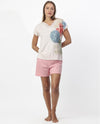 Pigiama Donna Admas 64061 Garden Petalo Primavera/Estate con Pantaloncino
