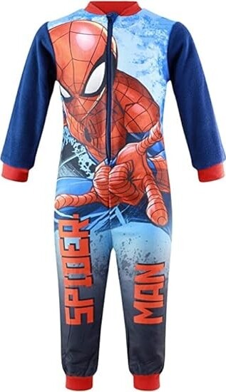 Pigiama-Intero-Spiderman-misure-3-4-5-6-8-anni
