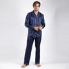 Admas Pigiama in Raso Blu da Uomo 55312 2504S38