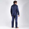 Admas Pigiama in Raso Blu da Uomo 55312 2504S38