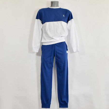 Jamas Pigiama Uomo Cotone Leggero Maniche Lunghe EJ2038 S40 - Passarelli Biancheria