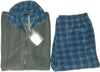 Pigiama Uomo In Pile You&me Art.261 In Pile Con Zip A Due Pezzi Blue Navy/grey Melange E Grey Melang/blue Navy Invernale Traspirante E Confortevole