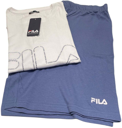 Pigiama uomo mezza manica e pantalone corto 100% cotone – Fila 1183