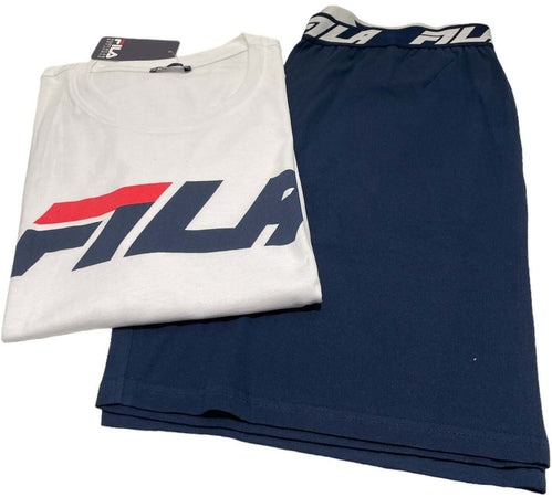 Pigiama uomo mezza manica e pantalone corto 100% cotone – Fila 1189