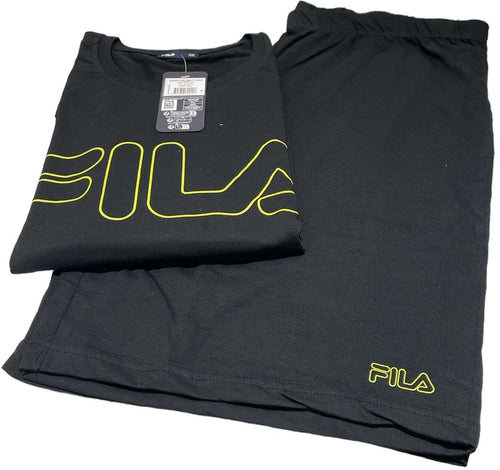Pigiama uomo mezza manica e pantalone corto 100% cotone – Fila 1191