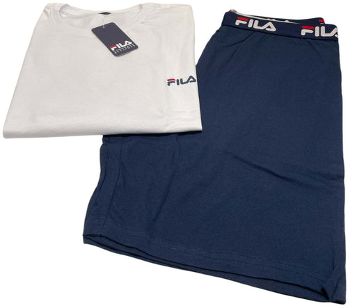 Pigiama uomo mezza manica e pantalone corto 100% cotone – Fila 1194