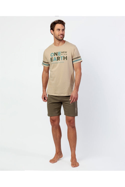 Pigiama Uomo Admas 64791 New Plan Evergreen Primavera/Estate in Cotone