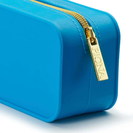 Pigna Chiara Ferragni Astuccio in Silicone Blu Fashion Con Zip E Logo 19,5 X 7,5 X 5,5 Cm