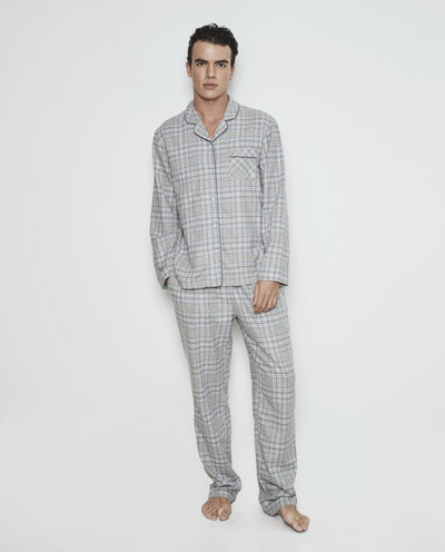 Selmark Pigiama Invernale Aperto da Uomo P11486 2510S64