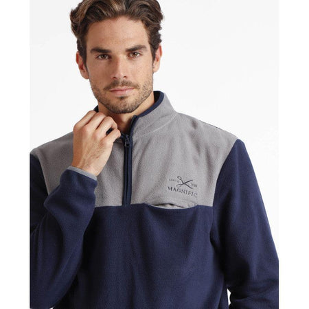 Admas Pigiama Invernale collo Alto con Zip in Pile da Uomo 60459 S27 - Passarelli Biancheria