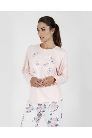 Admas Pigiama da Donna Cotone Leggero 55170 S25 - Passarelli Biancheria