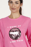 Smiley Pigiama da Donna Invernale in caldo Cotone 54741 S33 - Passarelli Biancheria