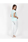 Admas Pigiama da Donna Maniche Corte con Pantalone Lungo 55107 S24 - Passarelli Biancheria