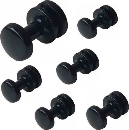 Pika Shop Appendini per Termoarredo Modello Liu' Nero 6 Pezzi Casa e cucina/Bagno/Mobili da bagno/Portasciugamani/Ganci portasciugamani Ogomondo - Martina Franca, Commerciovirtuoso.it