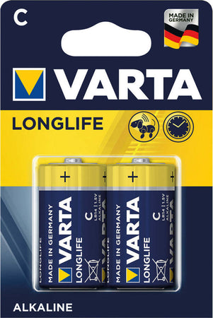 PILA-MEZZA-TORCIA-LONGLIFE-'LR14'-Pz-2---1,5-V---C-Varta