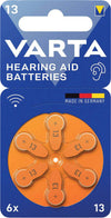 PILA-PER-APPARECCHI-ACUSTICI-'13'-Pz-6---1,45-V-Varta