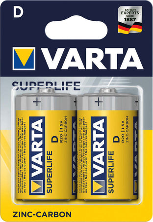 PILA-TORCIA-SUPERFLIFE-'R20P'-Pz-2---1,5-V---D-Varta
