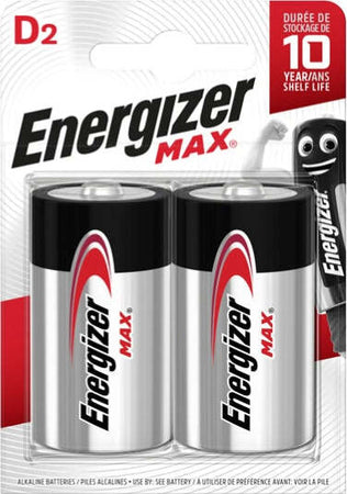 Pile D torcia - 1 5V - Energizer Max - blister 2 pezzi Elettronica/Pile e caricabatterie/Pile monouso Eurocartuccia - Pavullo, Commerciovirtuoso.it