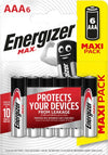 Pile ministilo AAA - 1 5V - Energizer max - blister 6 pezzi Elettronica/Pile e caricabatterie/Pile monouso Eurocartuccia - Pavullo, Commerciovirtuoso.it