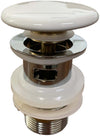 Piletta click clack da 1 1/4 con troppo pieno, e tappo in ceramica