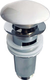 Piletta click clack in Ottone Cromato Cover Ceramica per Lavabo Lavandino Bagno Fai da te/Attrezzature per cucine e bagni/Attrezzature per bagni/Rubinetti per docce e vasche da bagno e parti/Parti per rubinetti/Deriva per rubinetti Ogomondo - Martina Franca, Commerciovirtuoso.it