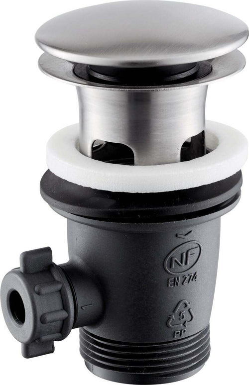 Piletta-da-1”1/4-con-scarico-a-pulsante-in-acciaio-inox-di-Tubico-Nilo
