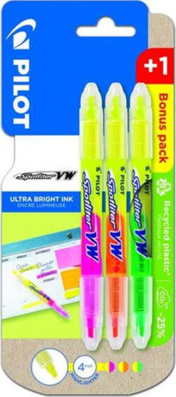 PILOT-Evidenziatori-doppio-2-in-1-SPOTLITER-VW-Colori-assortiti