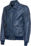 Pilota---Bomber-Uomo-Blu-in-vera-pelle