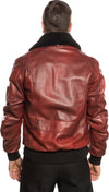Pilota---Bomber-Uomo-Bordeaux-in-vera-pelle-con-collo-Shearling
